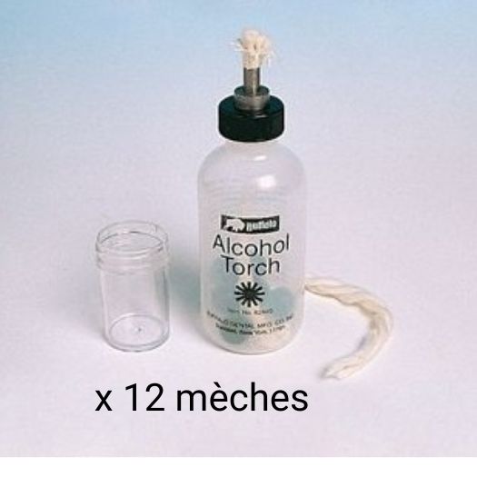 Mèches pour lampe à alcool (x12) BUFFALO