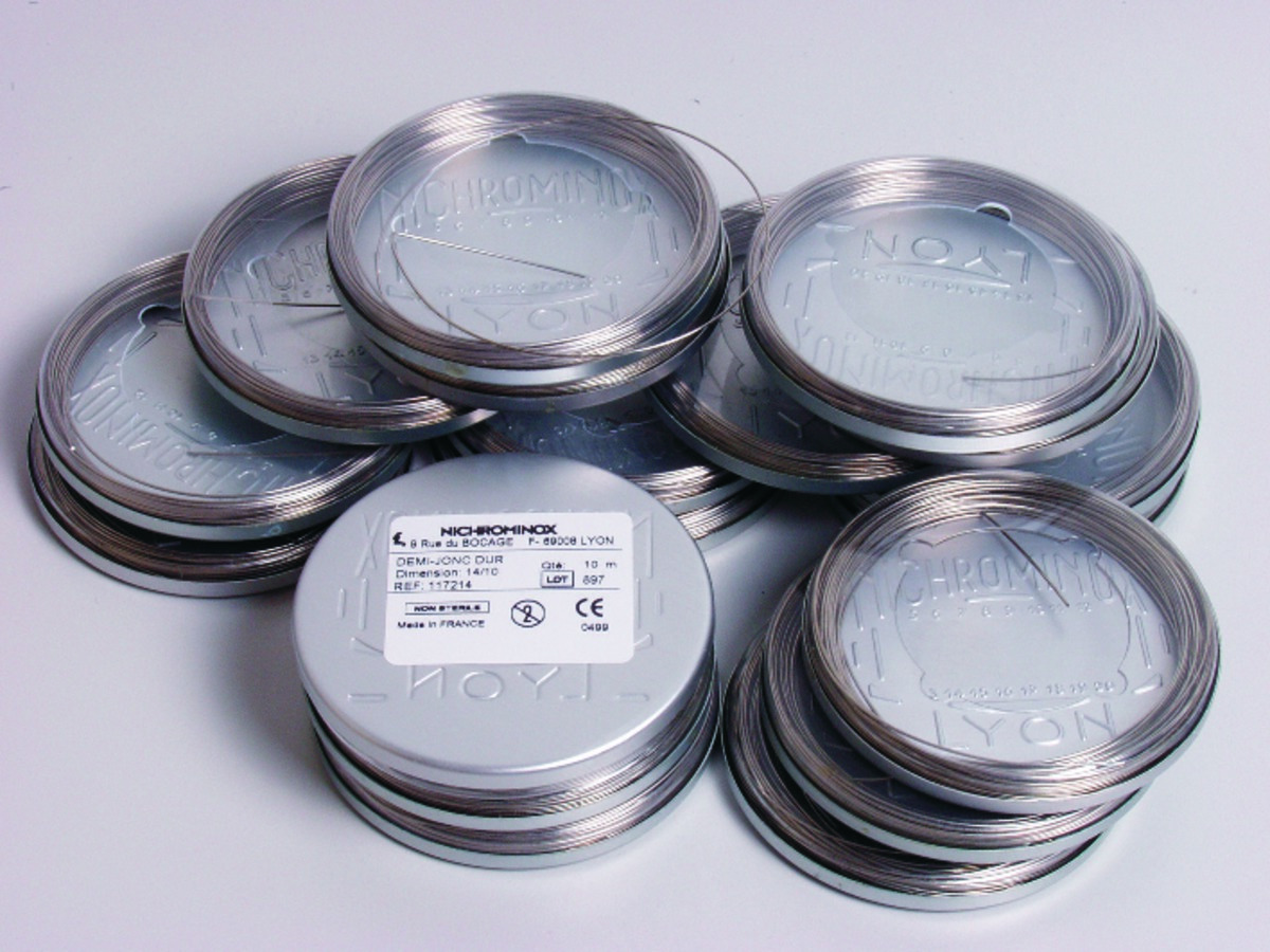 Fils NICHROMINOX - Le rouleau de 10 m -Jonc dur - 6/10ème