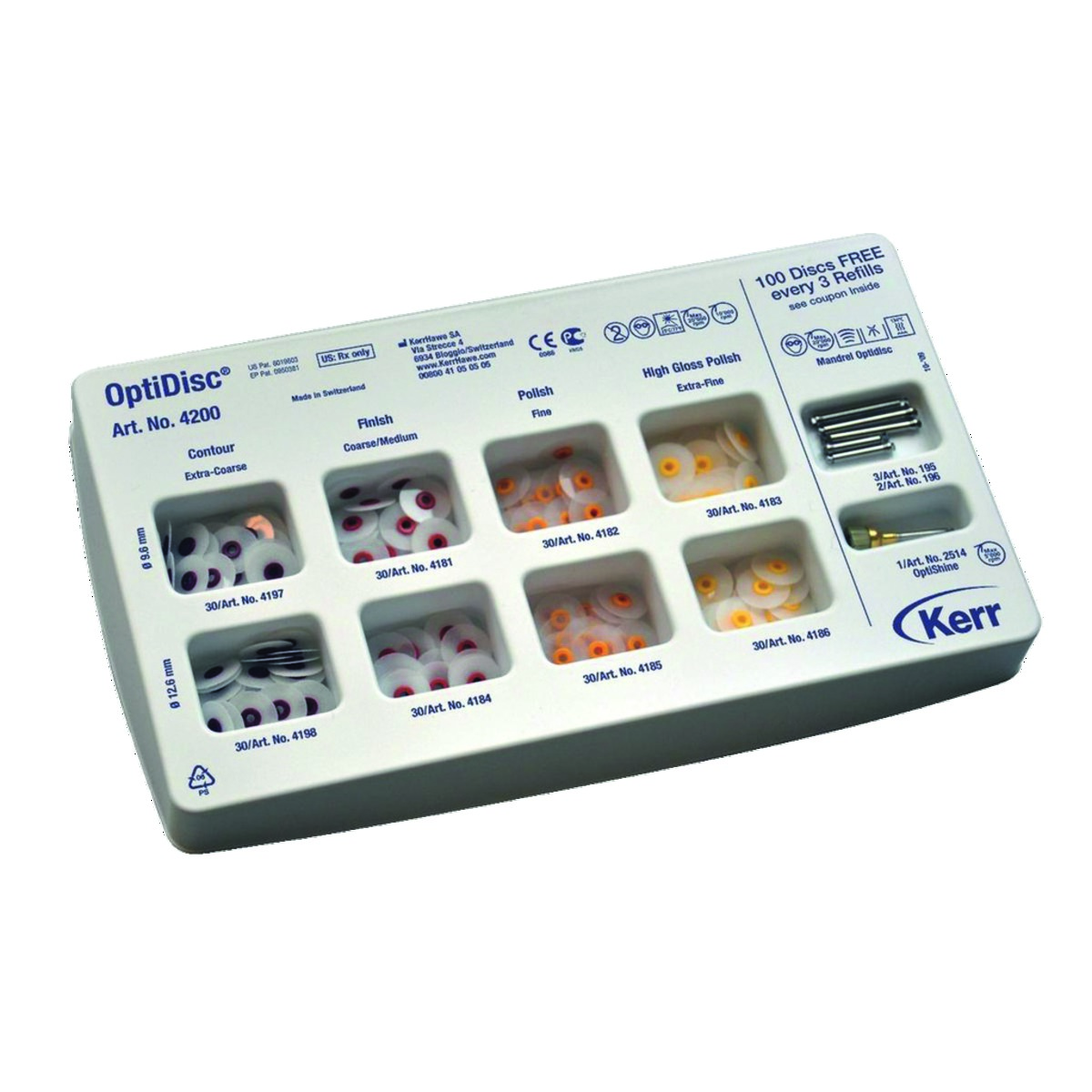 OptiDisc mandrin standard x5 HAWE