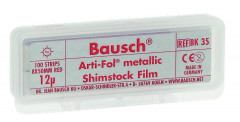 Arti-Fol Metallic 12µ BAUSCH - Simple face - BK35 - rouge - Boîte de 100 feuilles