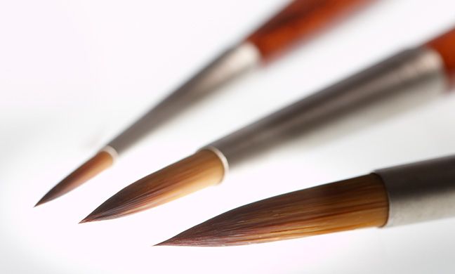 Pinceaux Ceramicus RENFERT - Le set de 6 pinceaux assortis (1/0, 1, 2, 4, 6, 8)