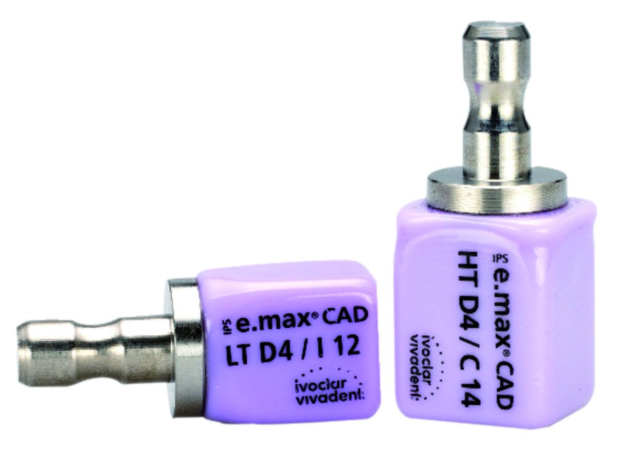 IPS e.max CAD IVOCLAR VIVADENT - Blocs HT - Teinte BL1 - Taille I12 - Boîte de 5