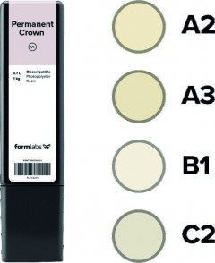 Résine d'impression 3D Permanent Crown Resin B1 1L FORMALBS