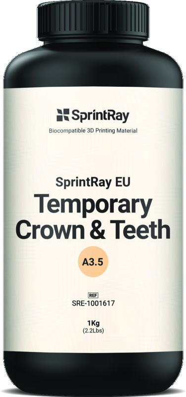 Résine d'impression 3D Temporary Crown & teeth A3,5 1kg Sprintray