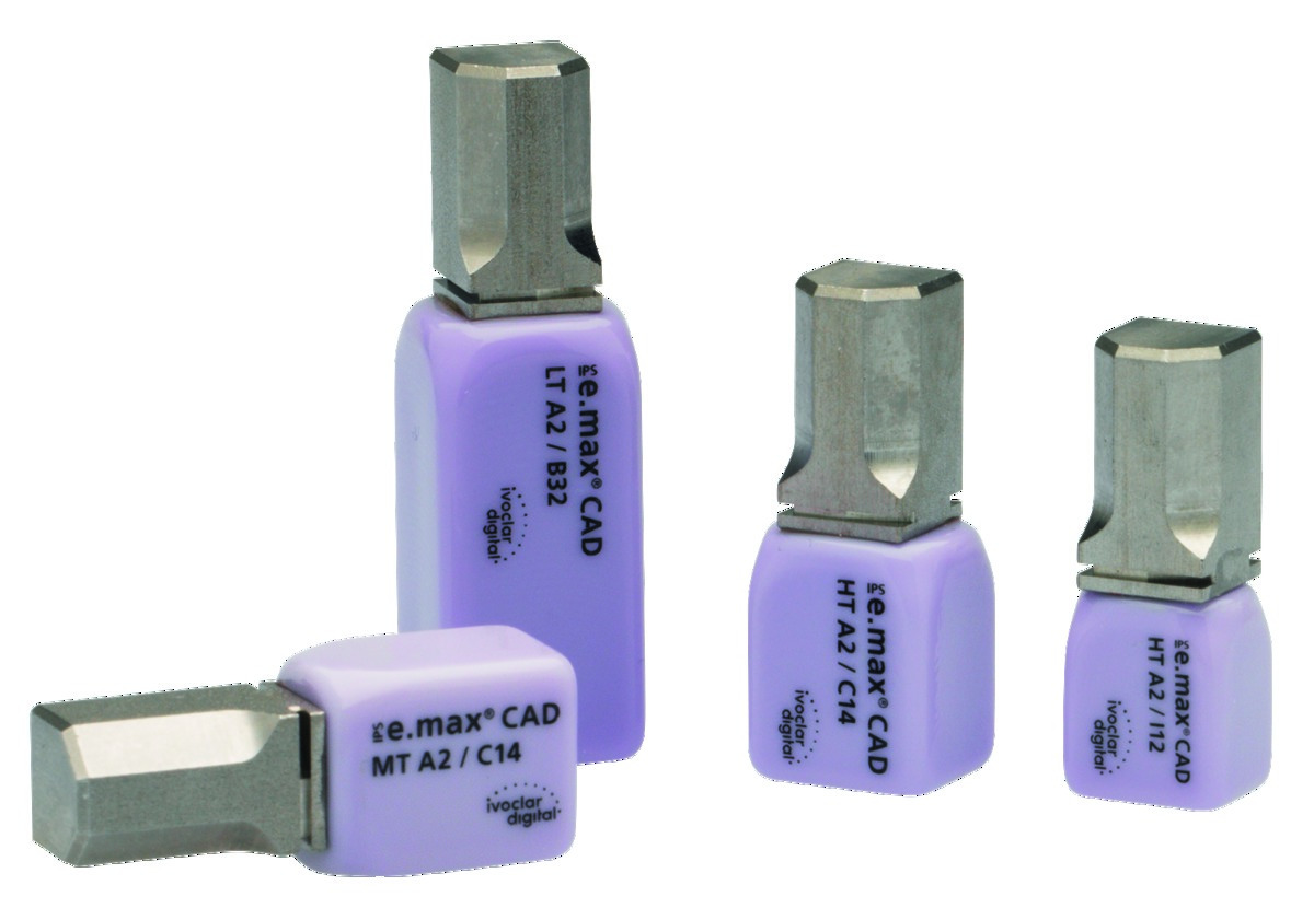 IPS e.max CAD LT avec attache PrograMill A1 C16/5 IVOCLAR 