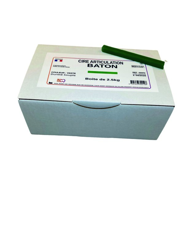 Cire Articulation – Verte - Souple – Boîte de 2,5kg - JCOM