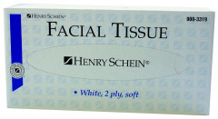 Mouchoirs Facial Tissue HENRY SCHEIN - La boite de 100 mouchoirs
