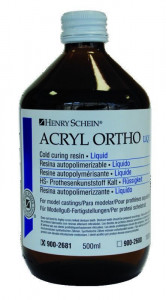 Acryl Ortho HENRY SCHEIN - Transparent - Le liquide de 500 ml