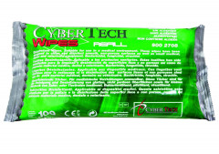 Cyber Wipes CYBERTECH - Menthe - Recharge de 100