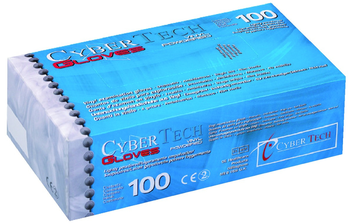 Gants vinyle sans poudre CYBERTECH