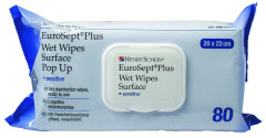 Eurosept Plus pop-up HENRY SCHEIN - Sachet de 80 lingettes