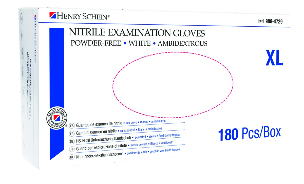 GANTS NITRILE BLANC HENY SCHEIN